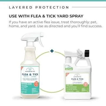 Wondercide - Flea, Tick & Mosquito Spray for Dogs, Cats, and Home - Tick Killer, Control, Prevention, Treatment - with Natural Essential Oils - Pet and Family Safe - Cedarwood 16 oz
