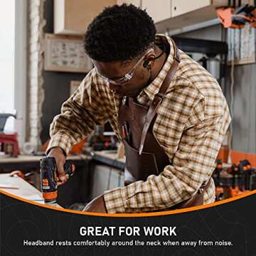 Banded Ear Plugs with Replacement Pods for Noise Control