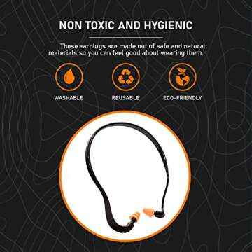 Banded Ear Plugs with Replacement Pods for Noise Control