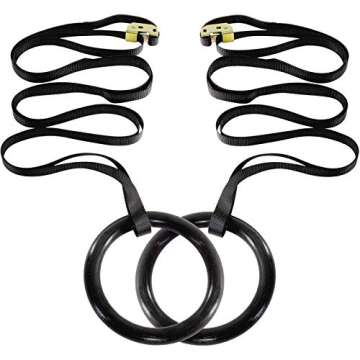 ProsourceFit Gymnastics Rings for Home Fitness Training