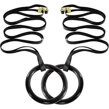 ProsourceFit Gymnastics Rings for Home Fitness Training