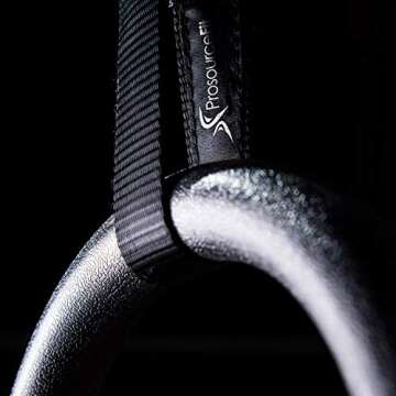 ProsourceFit Gymnastics Rings for Home Fitness Training