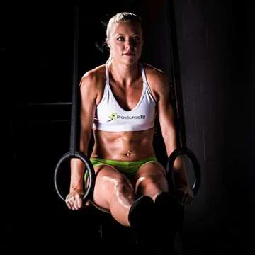 ProsourceFit Gymnastics Rings for Home Fitness Training