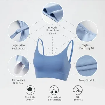 Comfortable AMRIY Women's Sports Bras for Active Lifestyle