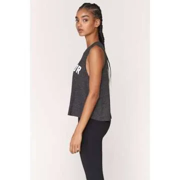 Spiritual Gangster Crop Tank Top for Women - Vintage Black