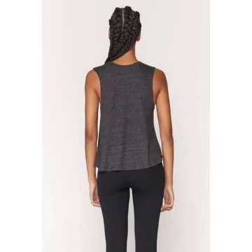 Spiritual Gangster Crop Tank Top for Women - Vintage Black