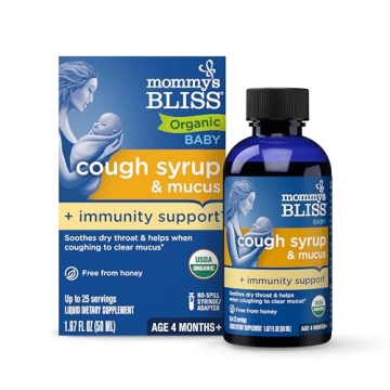 Mommy's Bliss Organic Baby Cough Syrup + Mucus Support with Immunity Boost