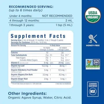 Mommy's Bliss Organic Baby Cough Syrup for 4 Months+