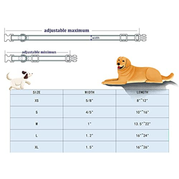 Lionheart Dog Collar Adjustable Bowtie for All Sizes