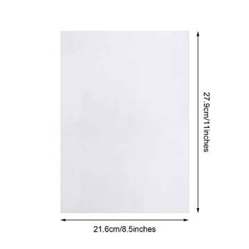200 Sheets Tracing Paper 8.5 x 11 inches Artists Tracing Paper White Trace Translucent Clear Carbon for Pencil Sketching Printing Drawing Animation