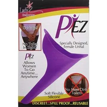 North American Wellness P-EZ Portable Female Travel Urinal Female Spill Proof Funnel Device