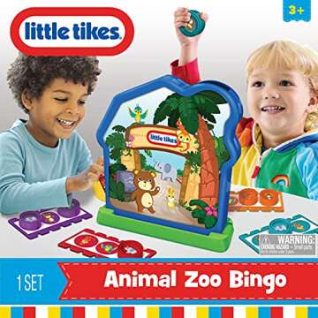 Little Tikes Animal Zoo Bingo Game for Kids 3-6