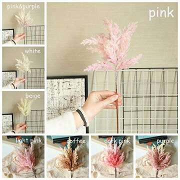 SPDD Beautiful Astilbe Artificial Flowers Party Decoration Faux Flower Wedding Bouquet Fake Flowers for Garden Bedroom Landscaping(Pink)