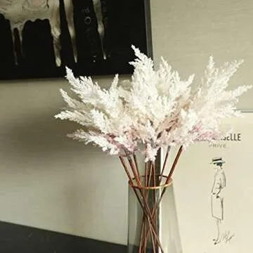 SPDD Beautiful Astilbe Artificial Flowers Party Decoration Faux Flower Wedding Bouquet Fake Flowers for Garden Bedroom Landscaping(Pink)