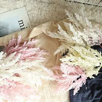 SPDD Beautiful Astilbe Artificial Flowers Party Decoration Faux Flower Wedding Bouquet Fake Flowers for Garden Bedroom Landscaping(Pink)