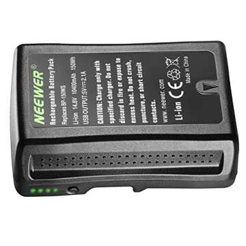 Neewer 10400mAh V Mount Battery for Professional Camcorders