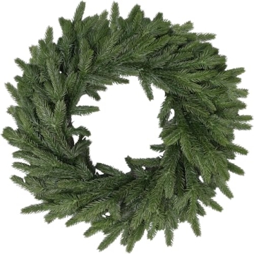 22 Inch Real Touch Christmas Wreath for Festive Decor