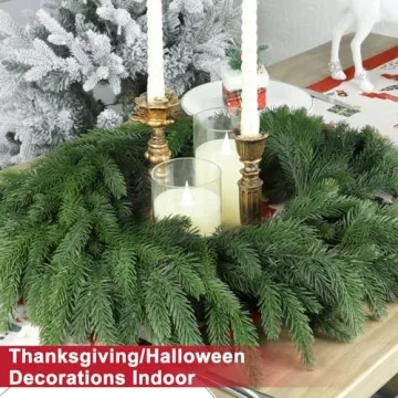 LZNPA 22 Inch Realistic Christmas Wreath for Holiday Decor