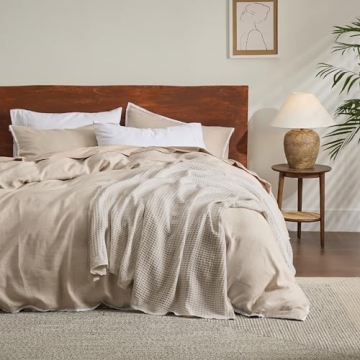 Soft Waffle Weave Cotton Blanket - Year-Round Comfort & Style