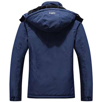 DLGJPA Women's Mountain Waterproof Ski Jacket Hooded Windbreakers Windproof Raincoat Winter Warm Snow Coat