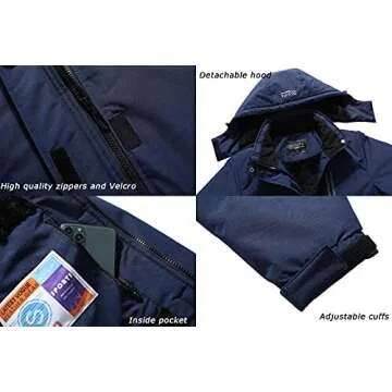 DLGJPA Women's Mountain Waterproof Ski Jacket Hooded Windbreakers Windproof Raincoat Winter Warm Snow Coat