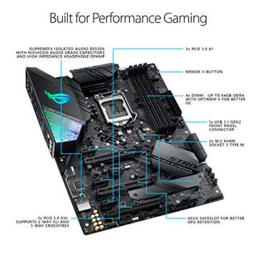 ASUS ROG Strix Z390-F Gaming Motherboard ATX for Intel