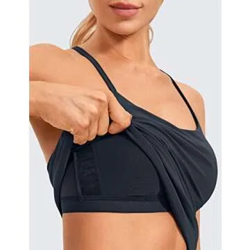 CRZ YOGA Women's Padded Racerback Tank Top for Yoga