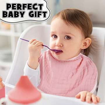 10 Pack Muslin Burp Cloths for Baby Girl Boy 6 Layers Thicken Soft Unisex Baby Burp Cloths Large Absorbent Muslin Burping Cloth Rags