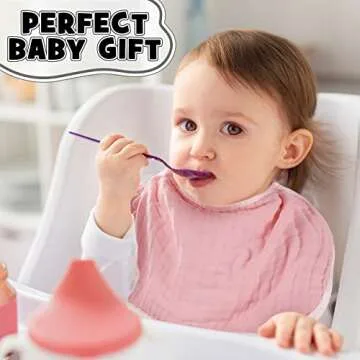 10 Pack Muslin Burp Cloths for Baby Girl Boy 6 Layers Thicken Soft Unisex Baby Burp Cloths Large Absorbent Muslin Burping Cloth Rags