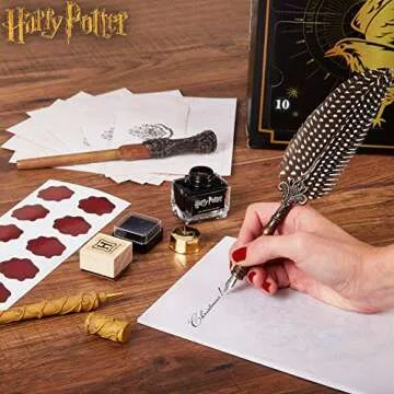 Harry Potter Advent Calendar 2024 Women Adults 24 Christmas Countdown Calendar Stationery Socks Accessories Wand, Stocking Filler Gifts