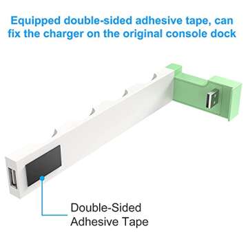 Charging Dock for Nintendo Switch & OLED Model Joycons - Charger Station for up to 7 Joycon Controllers