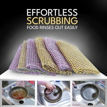 Durable Non-Scratch Heavy Duty Dish Scrubbers - Odorless 2 Pcs