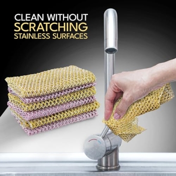 Durable Non-Scratch Heavy Duty Dish Scrubbers - Odorless 2 Pcs