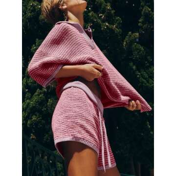 Stylish Tankaneo Womens 2 Piece Sweater Set for Comfort