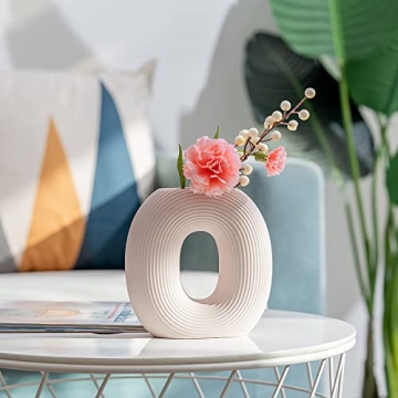 Stylish Pink Ceramic Vase Set for Home Décor