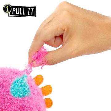 Fluffie Stuffiez Axolotl Small Collectible Feature Plush - Surprise Reveal Unboxing with Huggable ASMR Fidget DIY Fur Pulling, Ultra Soft Fluff