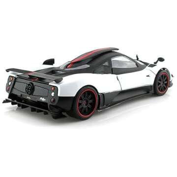 Pagani Zonda 5 Cinque White and Black 1/18 Diecast Model Car by Motormax 79158white