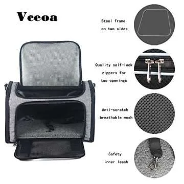 Vceoa Airline Approved Pet Carrier for Travel
