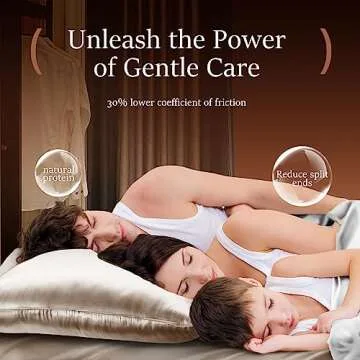 Powsure Pure Mulberry Silk Pillowcase Set - Luxury Sleep Gift
