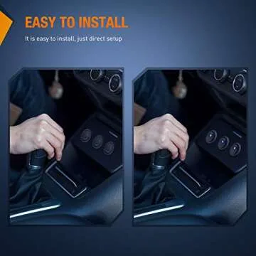 Nilight 12V Rocker Switches with LED Indicator - 8 Pack