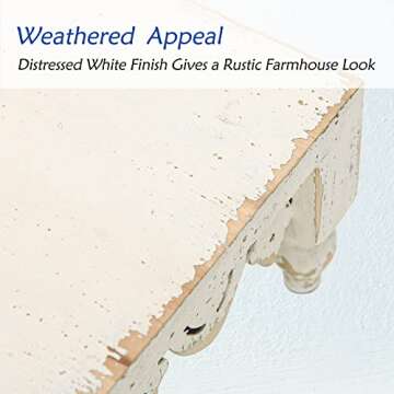 NIKKY HOME Rustic Wooden Decorative Tray Centerpiece