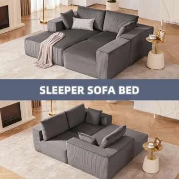 Stylish 108” Modular Sectional Sofa for Modern Living