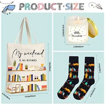Inbagi Set of 5 Unique Book Lovers Gifts with Tumbler and More