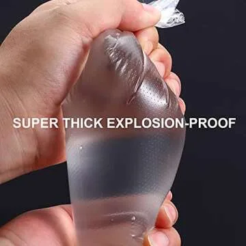 XSEINO Disposable Piping Bags - 150 Heavy-Duty Bags for Baking