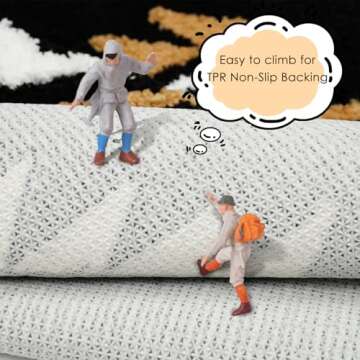 Mocsicka Boho Bathroom Rug 20'' X 32'' Non-Slip Washable Western Bath Mat Absorbent Soft Small Bath Mat Black Aztec Rug for Bathroom Farmhouse Rug for Bedroom Entryway Kitchen, MY0354