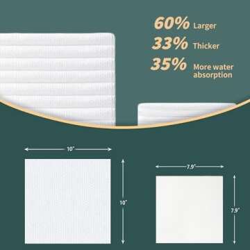 Ourmed Life Disposable Face Towels, Clean Facial Wash Cloth without Lint, Biodegradable Cleansing Dry Wipes, Skincare and Makeup Remover Towels for Sensitive Skin (Unscented, 60 Count, Pack of 1)