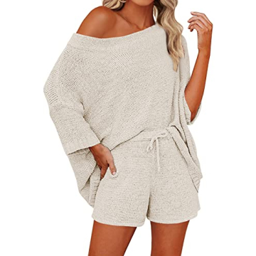Chic & Comfortable Women's Off The Shoulder Knit Set