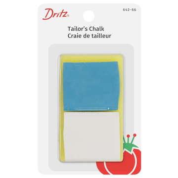 Dritz Tailor's Chalk Set - 2 Count with Built-in Sharpener for Easy Fabric Marking