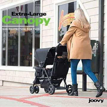 Joovy Caboose Too Ultralight Double Stroller with Adapter