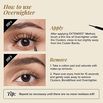 i•ENVY DIY Eyelash Extension Overnighter - Lasting Your lash up to 1-2 Weeks Long, Foolproof & Smudge-Free